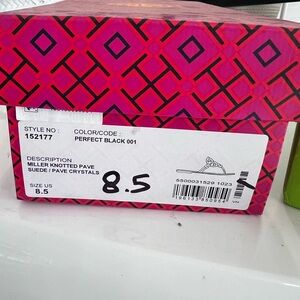 Tory Burch Black Leather Sole